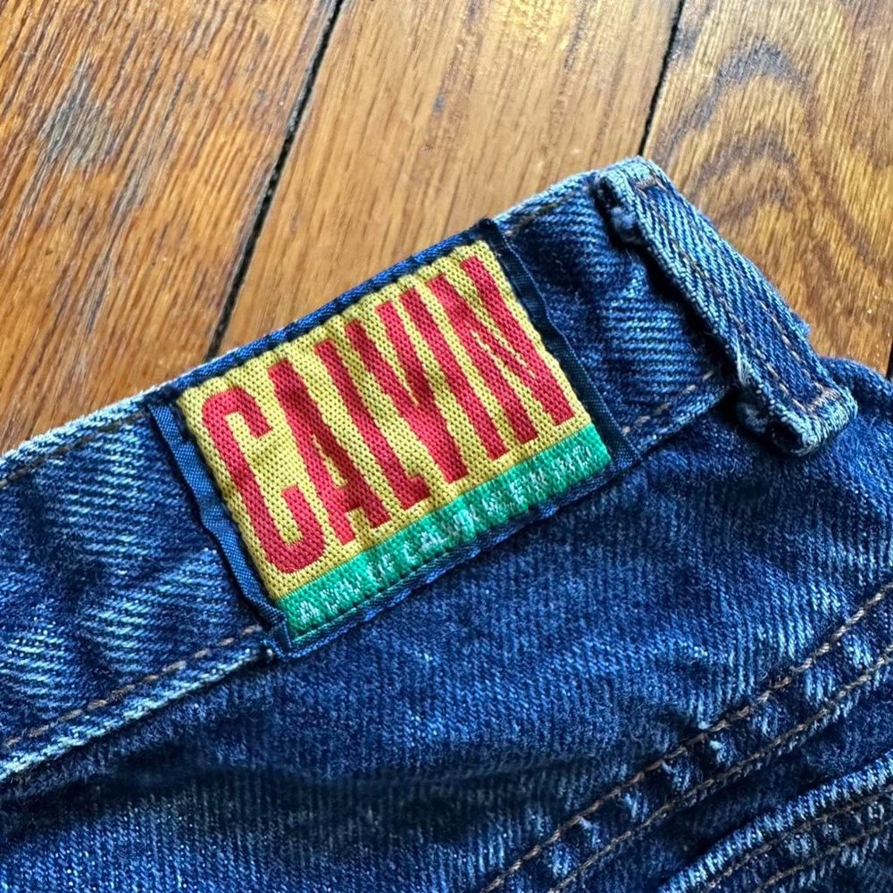 Vintage Early 80s CALVIN Calvin Klein Made USA Women Blue High Rise Faded Jeans - Picture 7 of 8